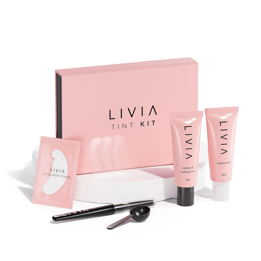 LIVIA Black Lash & Brow Color Set – 4 Weeks of Natural-Look Color, Vegan & Gentle for Sensitive Skin