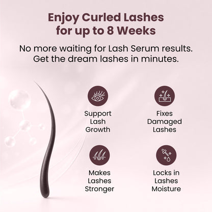 LIVIA Lash Lift Kit – Korean Formula, Salon-Quality Curls at Home, 8 Weeks, Complete DIY Perm Kit