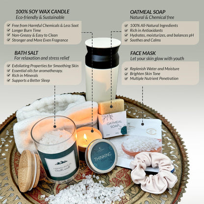 Living Canvas Design Self-C care Gift Basket for Women — 11-Piece Spa Gift Set
