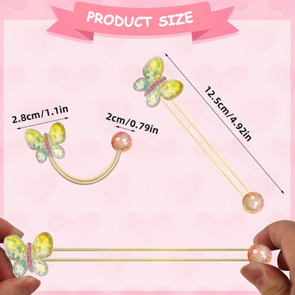 LIYAZHIL 12Pcs Ball Charm Hair Ties for Girls – Colorful Camellia Bead Ponytail Holders