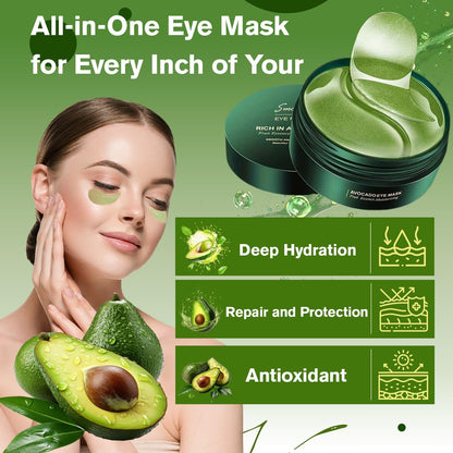 Lktvys Nourishing Avocado Eye Patches 2-Pack – Hydration, Collagen & Antioxidant Care