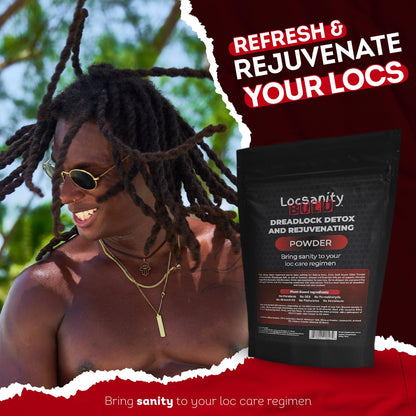 Locsanity BOLD Locs Detox & Rejuvenate Dreadlock Powder – ACV Alternative | 8oz