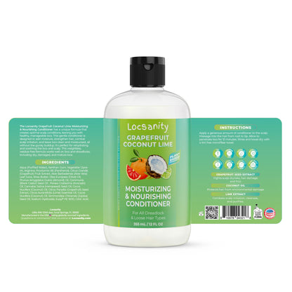Locsanity Grapefruit Coconut & Lime 2-in-1 Loc Conditioner for Dreads | Hydrating & Strengthening 16oz