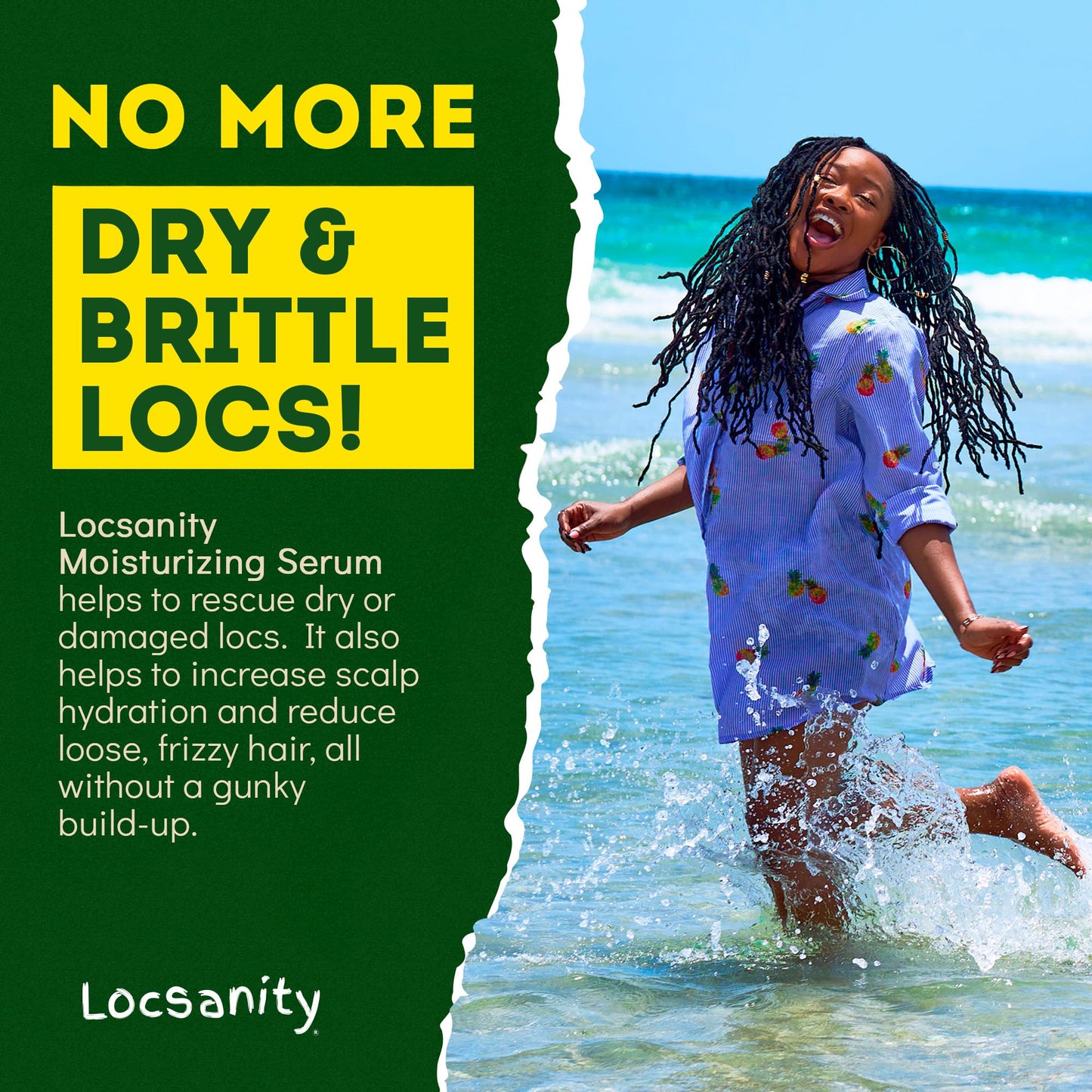 Locsanity Rosewater Peppermint Serum – Deep Moisturizing for Locs & Scalp Refresh