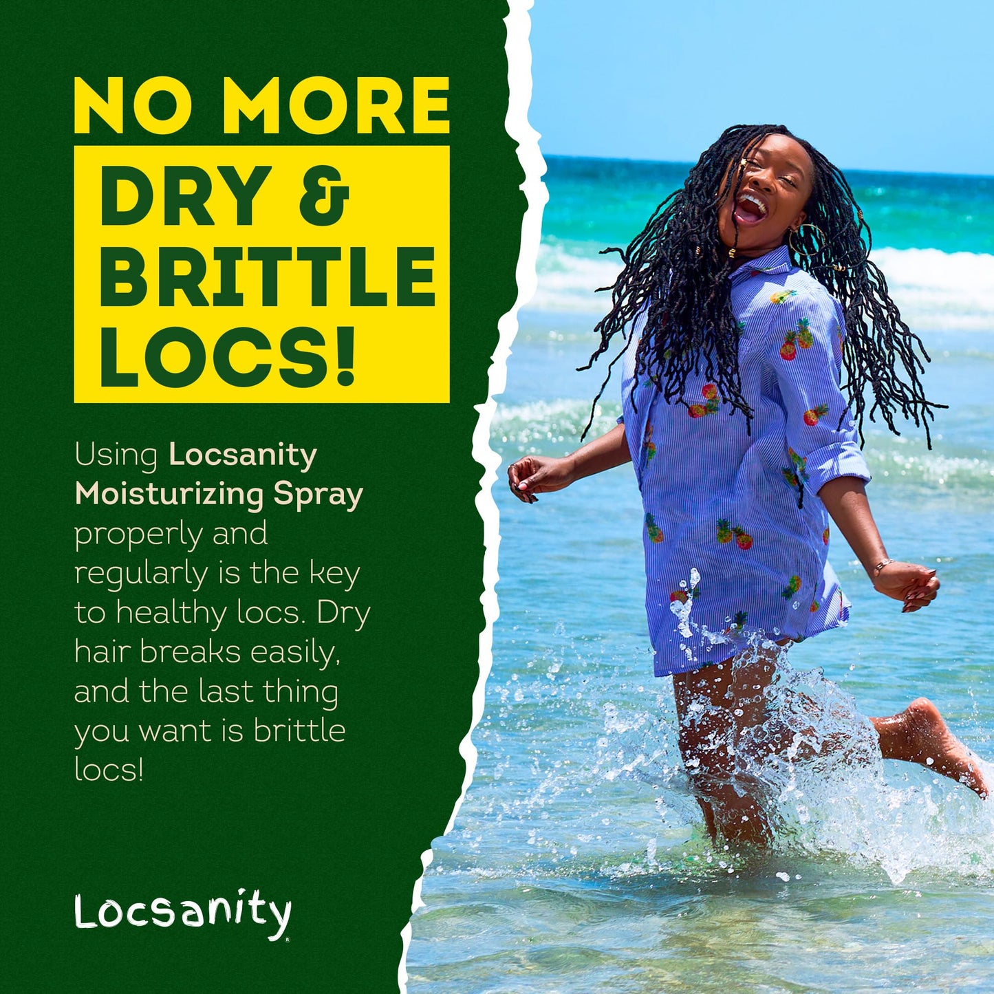 Locsanity Daily Moisturizing Rose Water & Peppermint Hair Scalp Refresher for Locs - 8oz