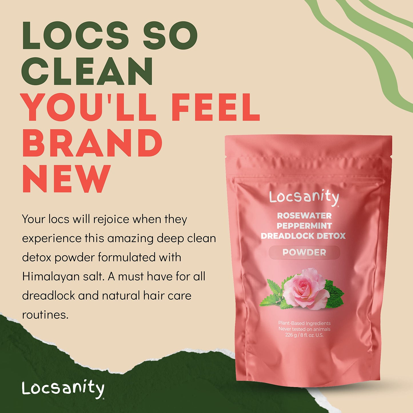 Locsanity Dreadlock Detox Powder & Cleansing Conditioner | Deep Clean Locs