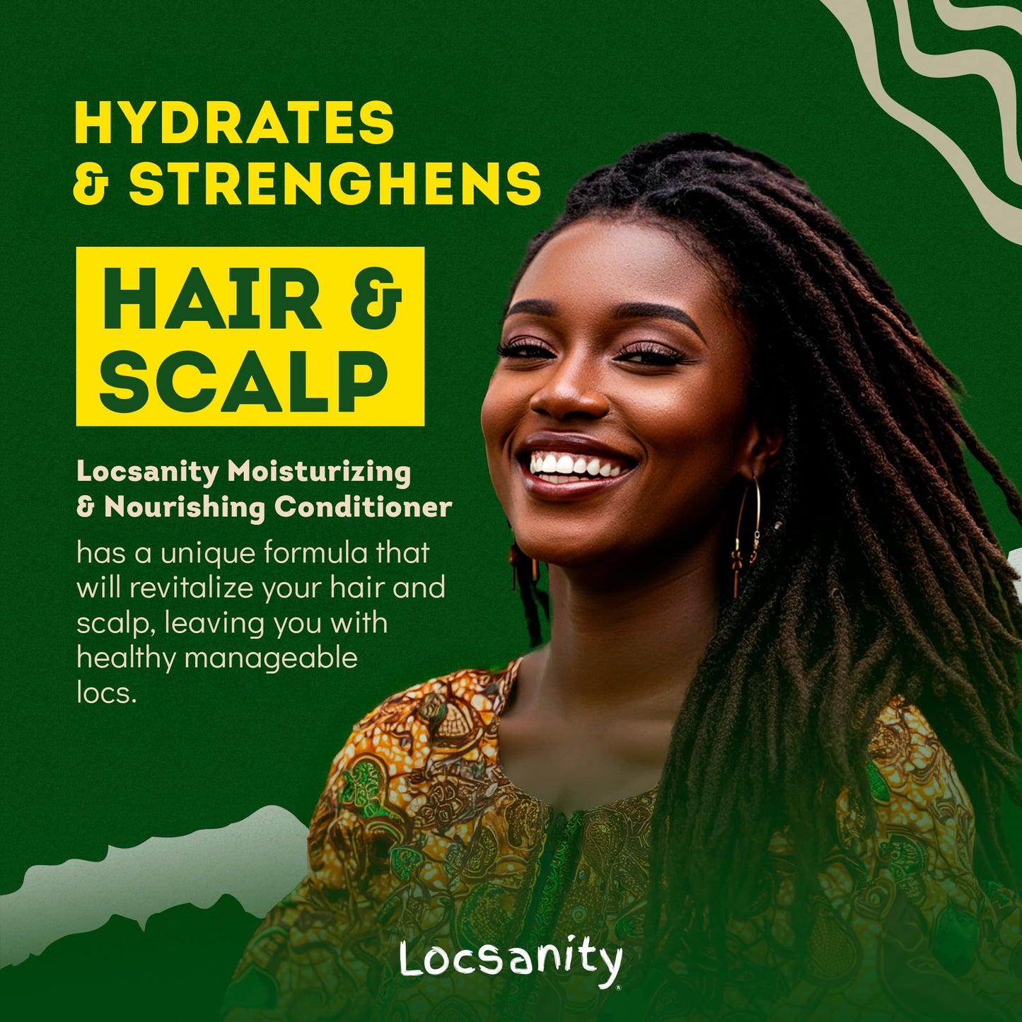 Locsanity Rosewater Peppermint 2-in-1 Shampoo & Conditioner for All Loc Types