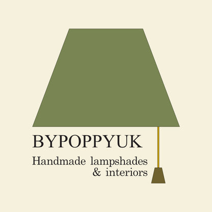Purple Velvet & William Morris Blue Willow Leaves Double Sided Drum Lampshade | Handmade Ceiling Light Shade | Bespoke UK