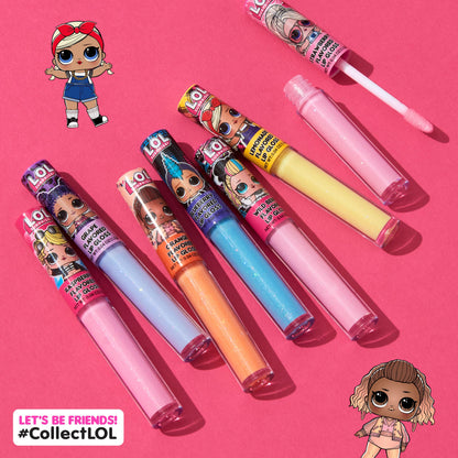 L.O.L. Surprise! 14pc Lip Gloss Set – 14 Flavored, Non-Toxic Glosses for Kids | Party Favors