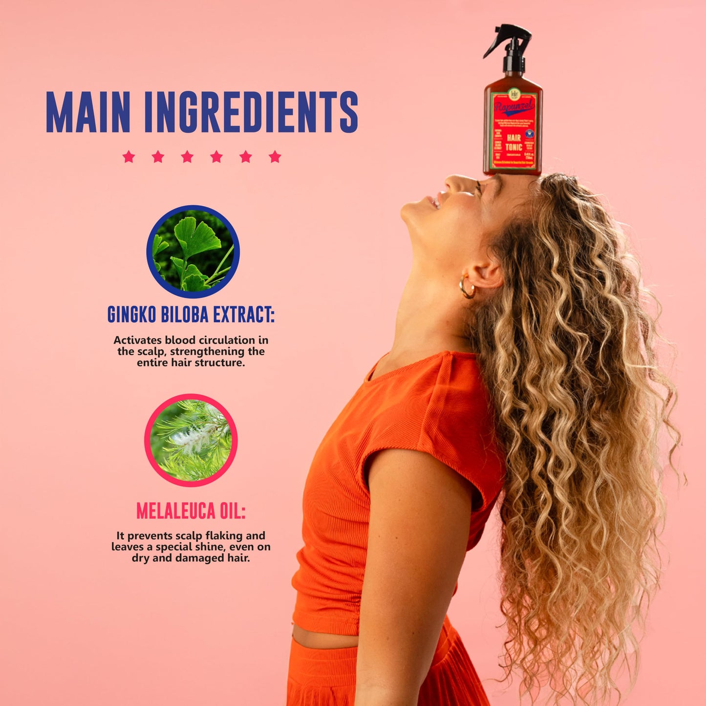 Lola From Rio Rapunzel Hair Tonic Spray for Women – Strengthening & Thickening Solution (8.45 oz)
