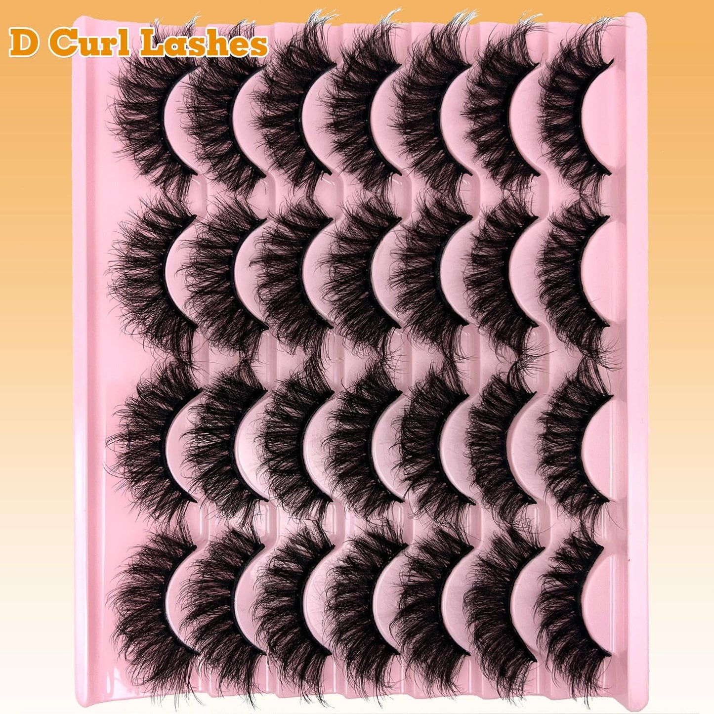loladook Strip Lashes Mink Dramatic Long 5D – 20mm Wispy D-Curl Bulk Pack (M39)