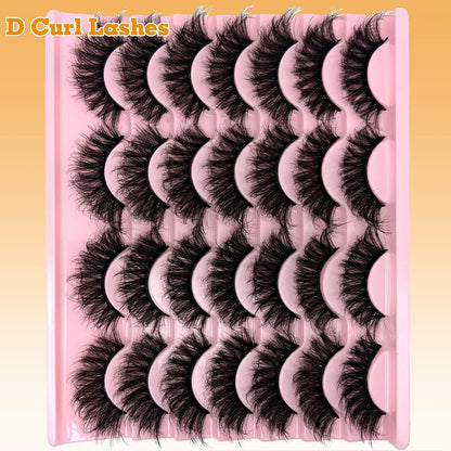 loladook Strip Lashes Mink Dramatic Long 5D – 20mm Wispy D-Curl Bulk Pack (M39)