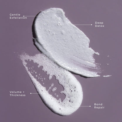 LolaVie Exfoliate & Detox Scalp Shampoo — 2-in-1 Charcoal + AHAs, Color Safe