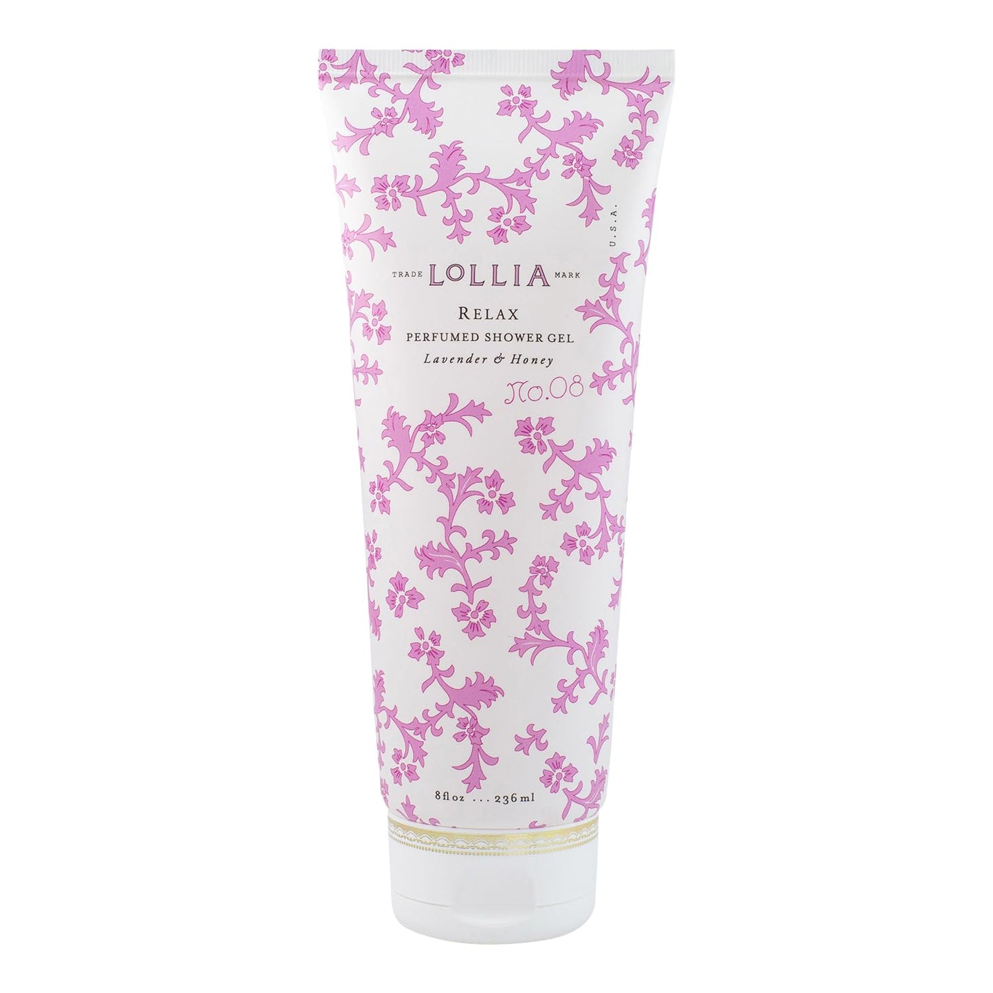 LOLLIA Relax Shower Gel – Lavender & Honey, Moisturizing Body Wash