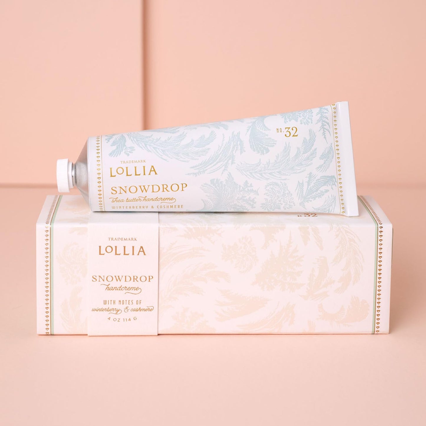LOLLIA Snowdrop Handcreme – Winterberry & Cashmere Hand Cream, 4 oz