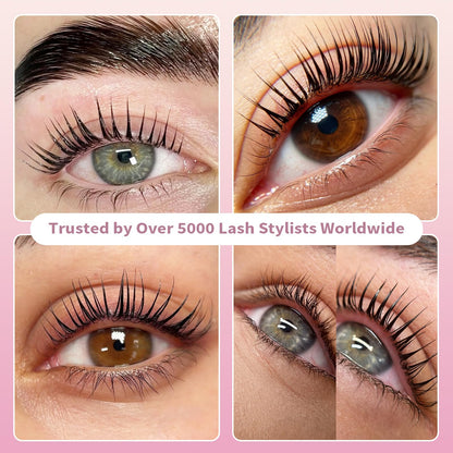 Lomansa Lash Lift Kit for Beginners – At-Home Eyelash Perm with Open Eye Self-Lift Pads