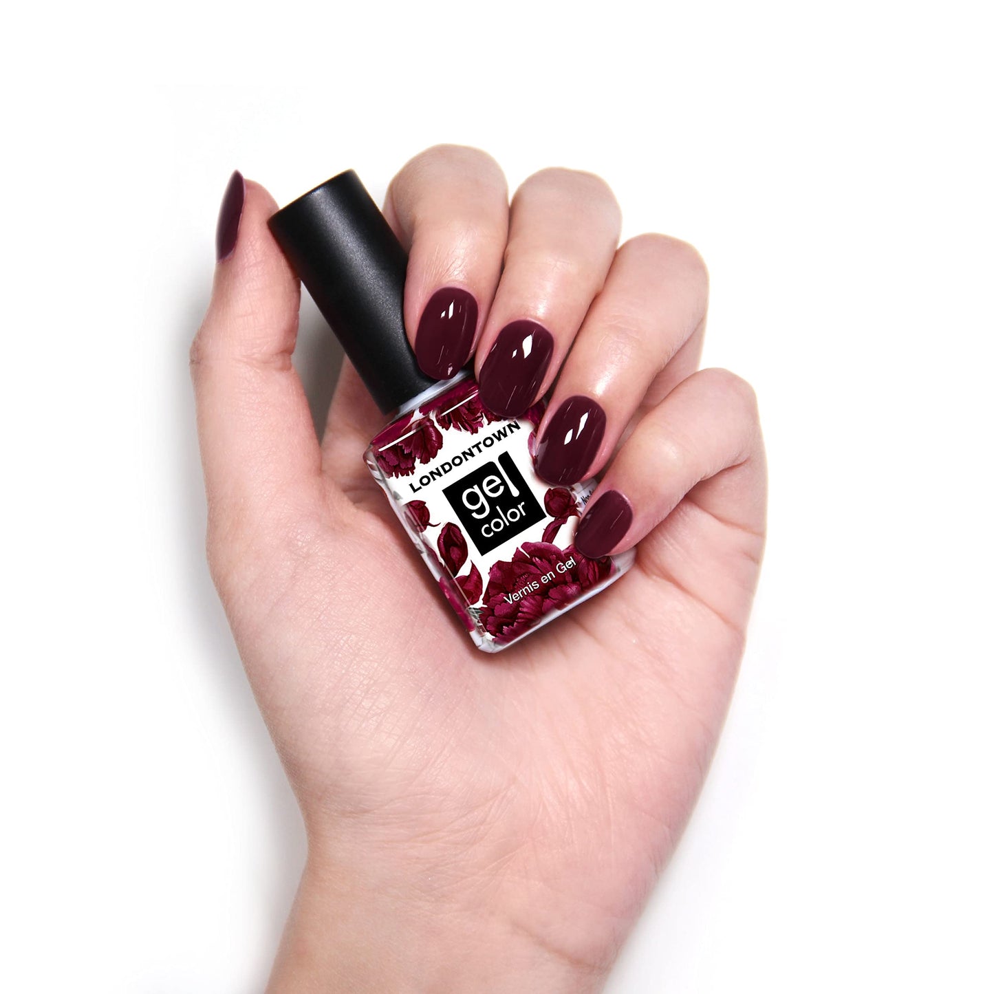 LONDONTOWN UV/LED Gel Nail Polish – Glossy Deep Purple Bell in Time, 12ml