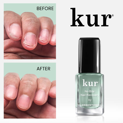 LONDONTOWN No Bite Nail Recovery – Bitter Deterrent Polish for Nail Biting Prevention