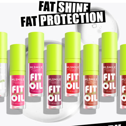 Loobexery 8-Shade Fat Oil Lip Gloss – Hydrating Lip Glow Oil with Big Brush Head, Non-Sticky Shine