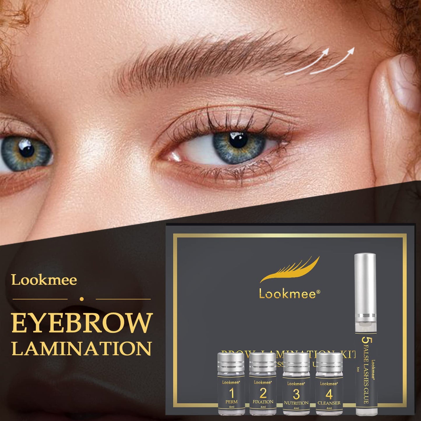 Lookmee 5-in-1 Lash Lift & Eyebrow Lamination Kit – DIY Salon-Quality Lashes & Brows
