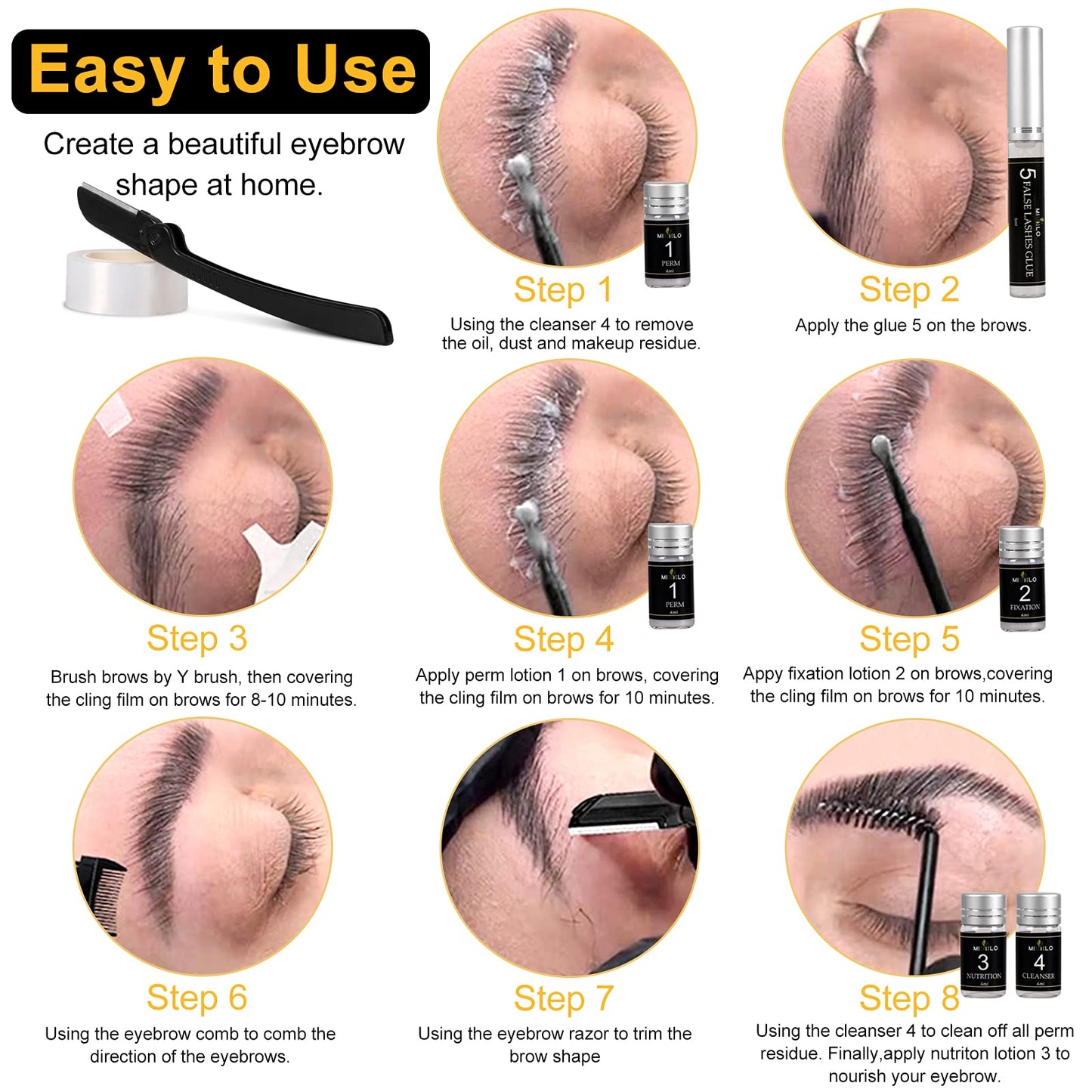 Lookmee 5-in-1 Lash Lift & Eyebrow Lamination Kit – DIY Salon-Quality Lashes & Brows