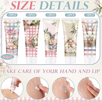 Loopeer 25-Pack Easter Hand Cream Gift Set | Travel-Size 30ml Bunny-Themed Party Favors