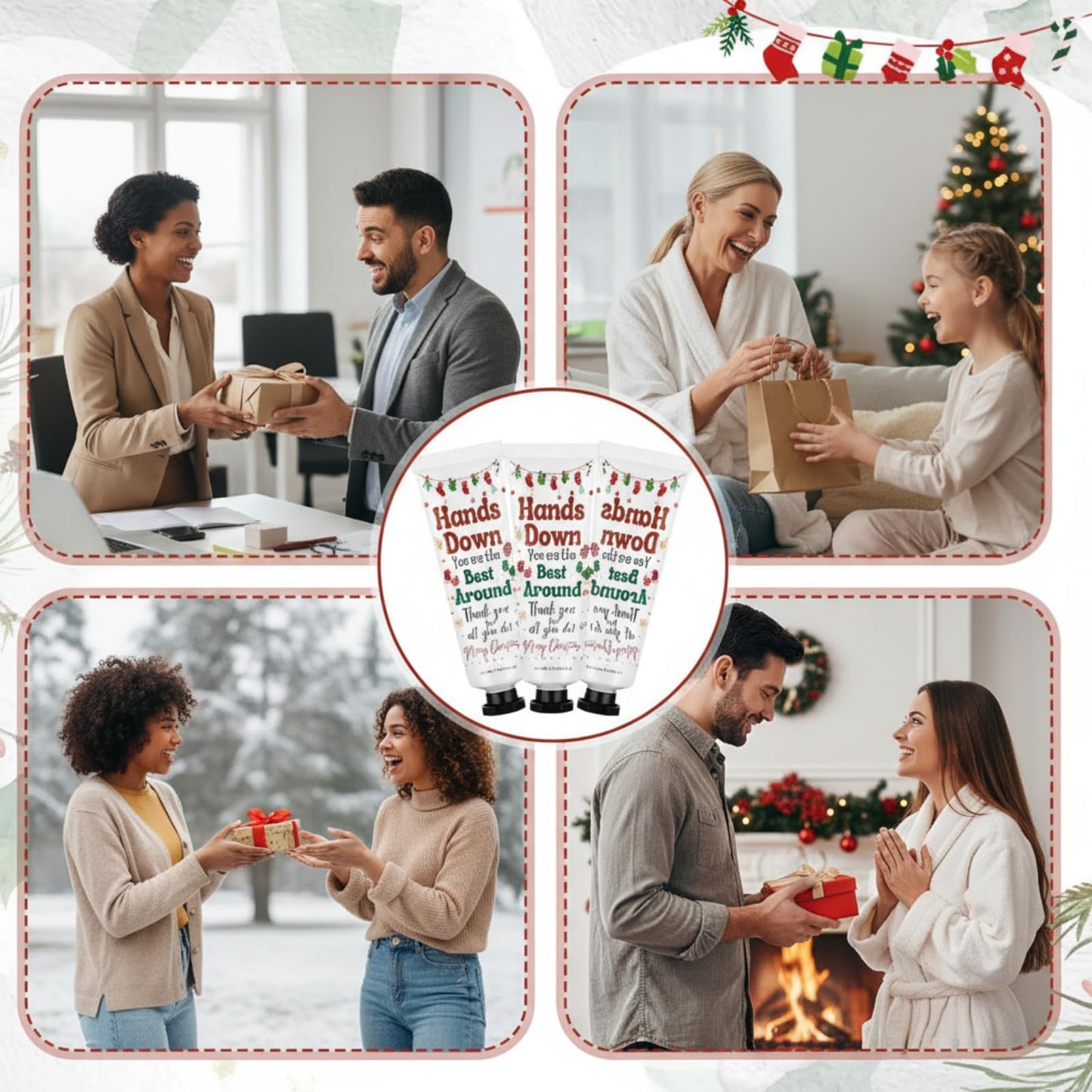 Loopeer 24 Pcs Christmas Hand Cream Gift Set – 30 ml Travel Size Stocking Stuffers