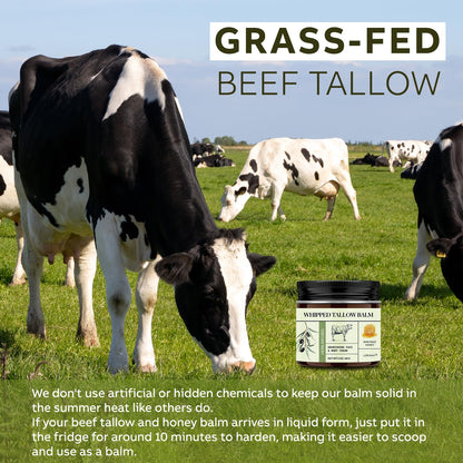 LOPIANY Whipped Beef Tallow for Skin – Grass-Fed Tallow & Honey Balm for Face & Body