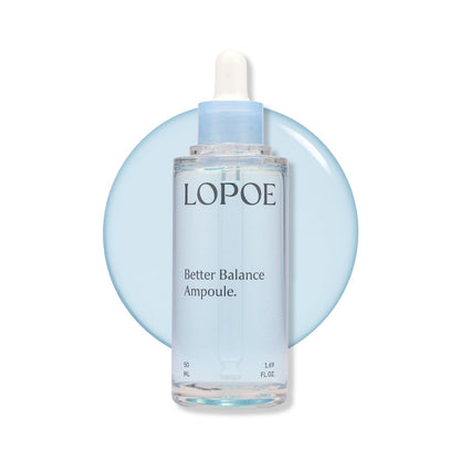 LOPOE Better Balance Ampoule – Hydrating Glass Skin Serum with Blue Agave, Panthenol & Hyaluronic Acid (50 ml)