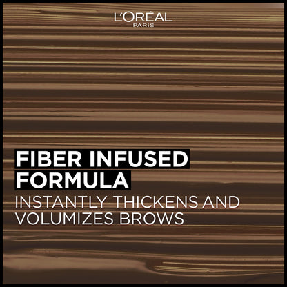 L’Oréal Paris Infallible Volumizing Brow Mascara – 24H Wear, 2X Fuller Brows, 3.0 Soft Black