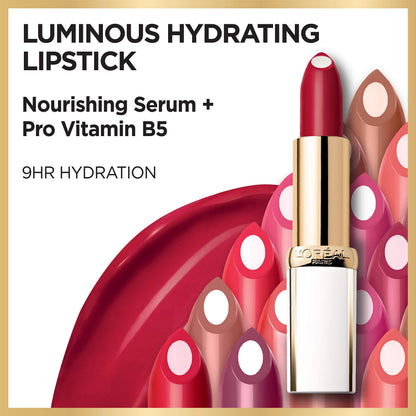 L’Oréal Paris Age Perfect Luminous Hydrating Lipstick + Nourishing Serum, Bright Mocha, 0.13 oz