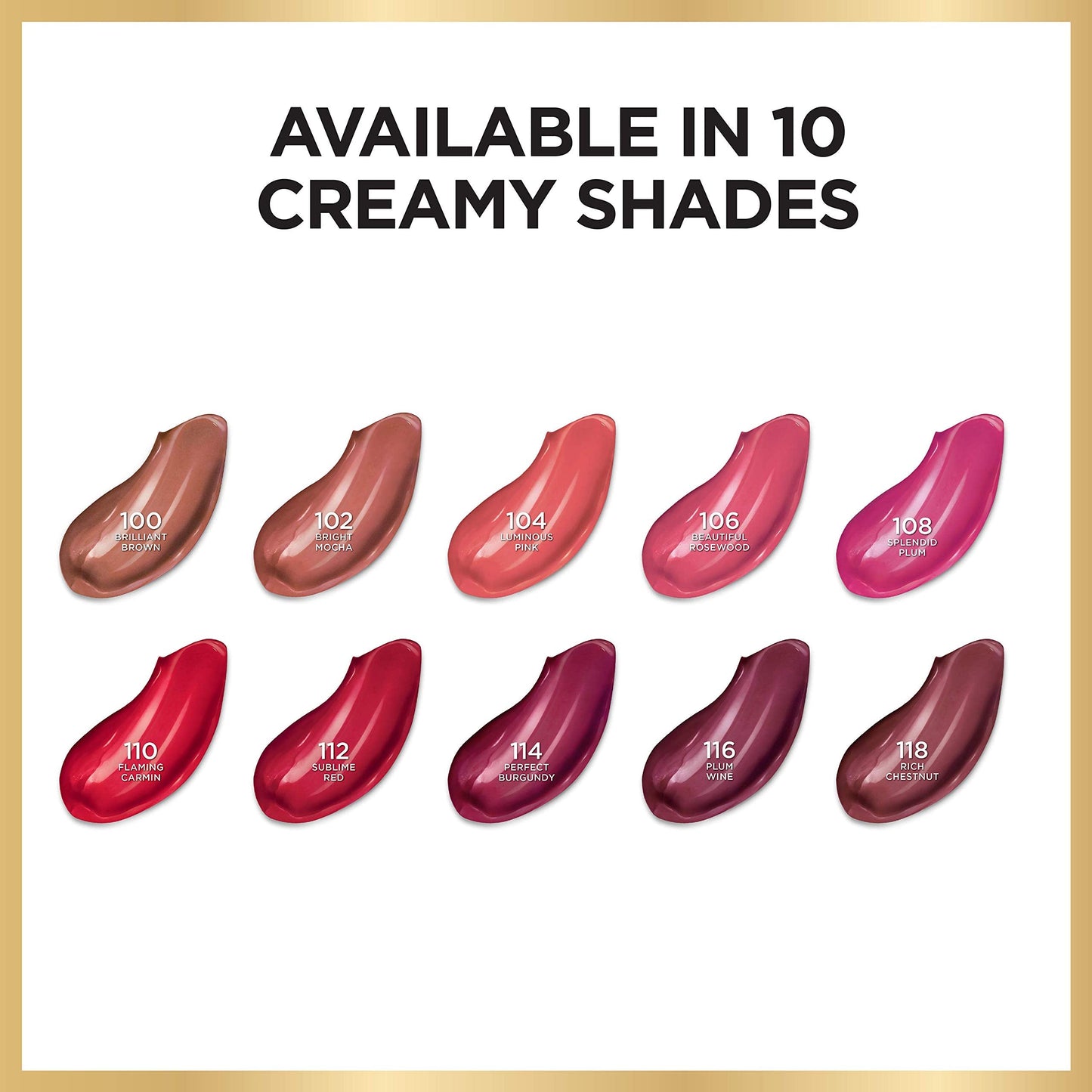 L'Oreal Paris Age Perfect Luminous Hydrating Lipstick – Perfect Burgundy (0.13 oz)