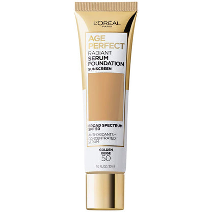 L'Oreal Paris Age Perfect Radiant Serum Foundation SPF 50 - Golden Beige