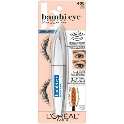L'Oreal Paris Bambi Eye Mascara – Waterproof, Lasting Volume & Lift
