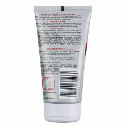 L'Oreal Paris Revitalift Bright Cleaner – Glycolic Facial Scrub for Brighter Skin