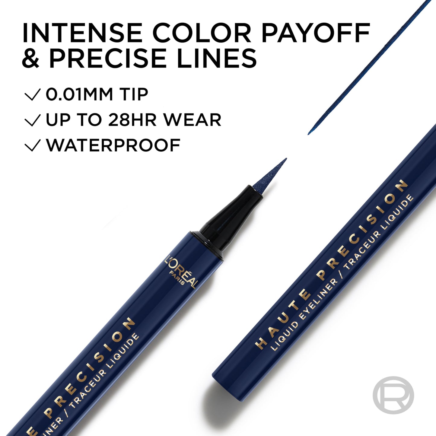 L'Oreal Paris Haute Precision Waterproof Liquid Eyeliner – 030 Blue Suede (28HR Wear)