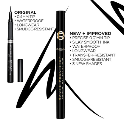 L'Oreal Paris Haute Precision Waterproof Liquid Eyeliner – 030 Blue Suede (28HR Wear)