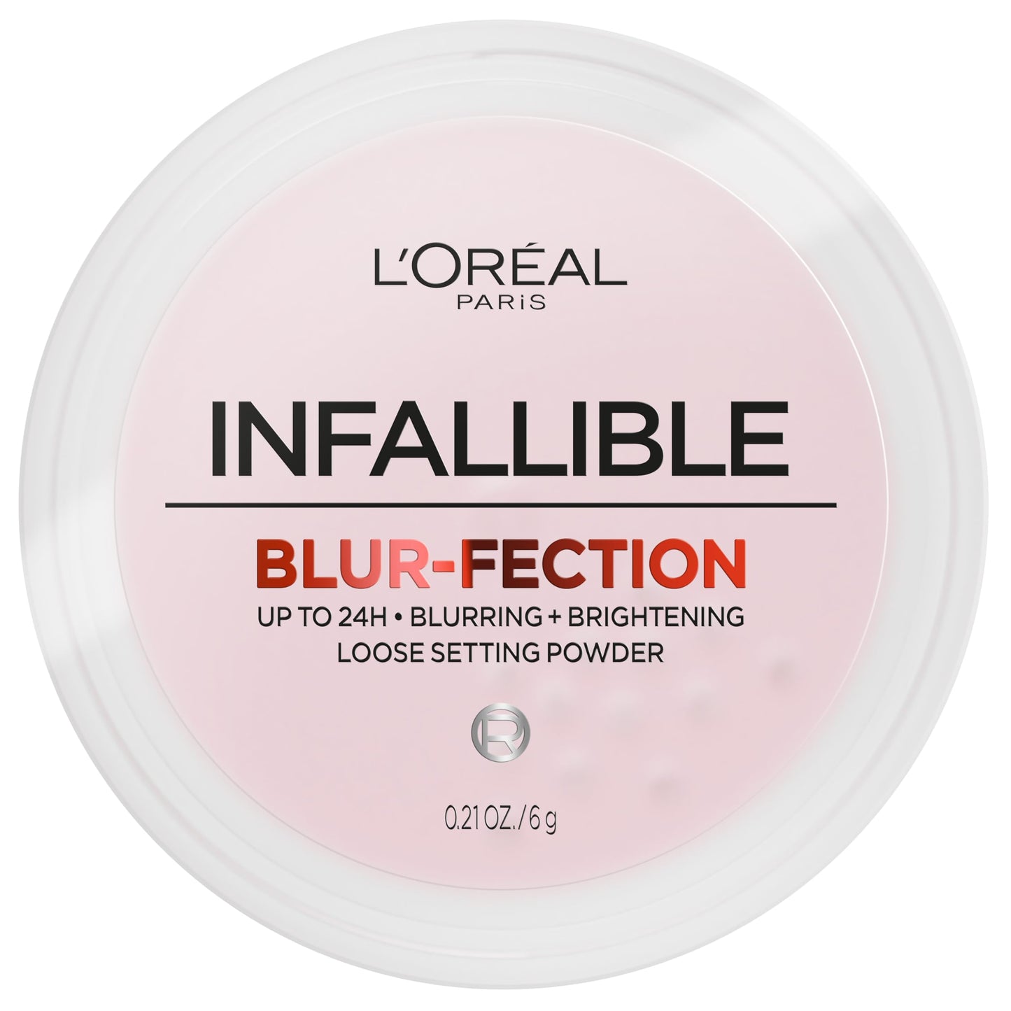 L'Oreal Paris Infallible Blur-fection Longwear Loose Setting Powder – Brightening Light Pink – Up to 24H Wear