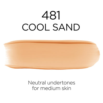 L'Oreal Paris Infallible 32 Hour Fresh Wear Foundation – 481 Cool Sand, 1 oz (Packaging May Vary)