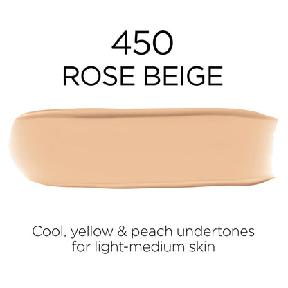 L'Oreal Paris Infallible Fresh Wear Foundation – Rose Beige 450 | Lightweight, Longwear SPF 25