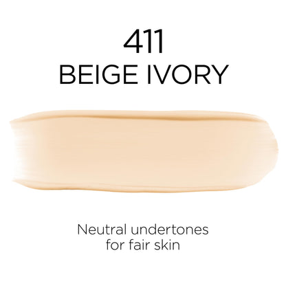 L'Oreal Paris Infallible Fresh Wear Lightweight Foundation – 411 Beige Ivory | Up to 32 Hour Wear