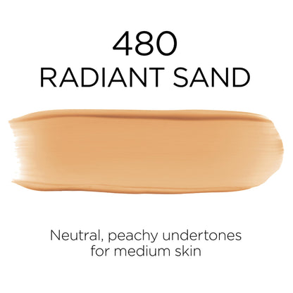 L'Oreal Paris Infallible Fresh Wear Foundation — Up to 32 Hour, Radiant Sand, SPF 25, 1 Fl Oz