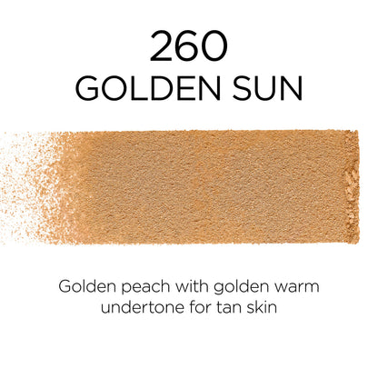 L'Oreal Paris Infallible Fresh Wear Foundation in a Powder – Up to 24H Matte, Waterproof – Golden Sun
