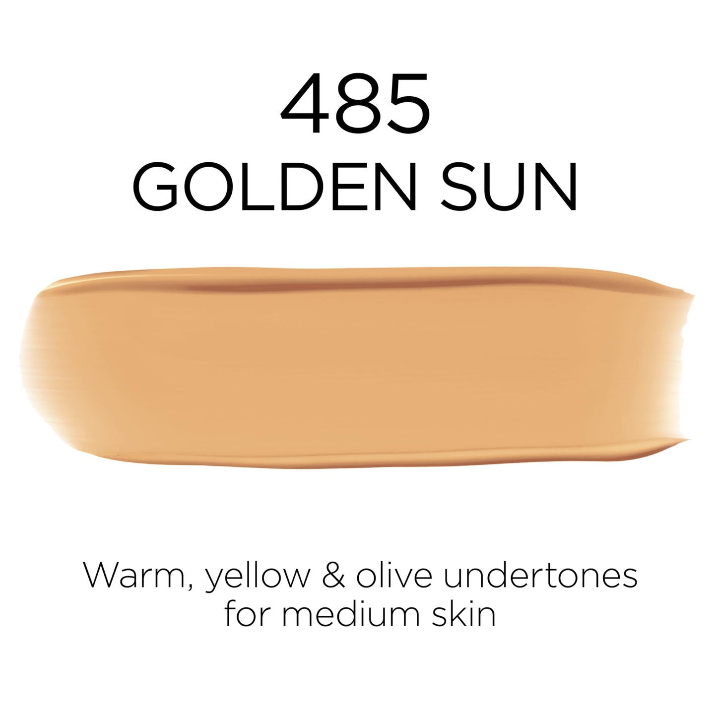 L'Oreal Paris Infallible Fresh Wear Foundation 485 Golden Sun – Lightweight, Longwear SPF25
