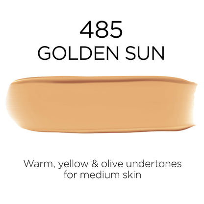 L'Oreal Paris Infallible Fresh Wear Foundation 485 Golden Sun – Lightweight, Longwear SPF25