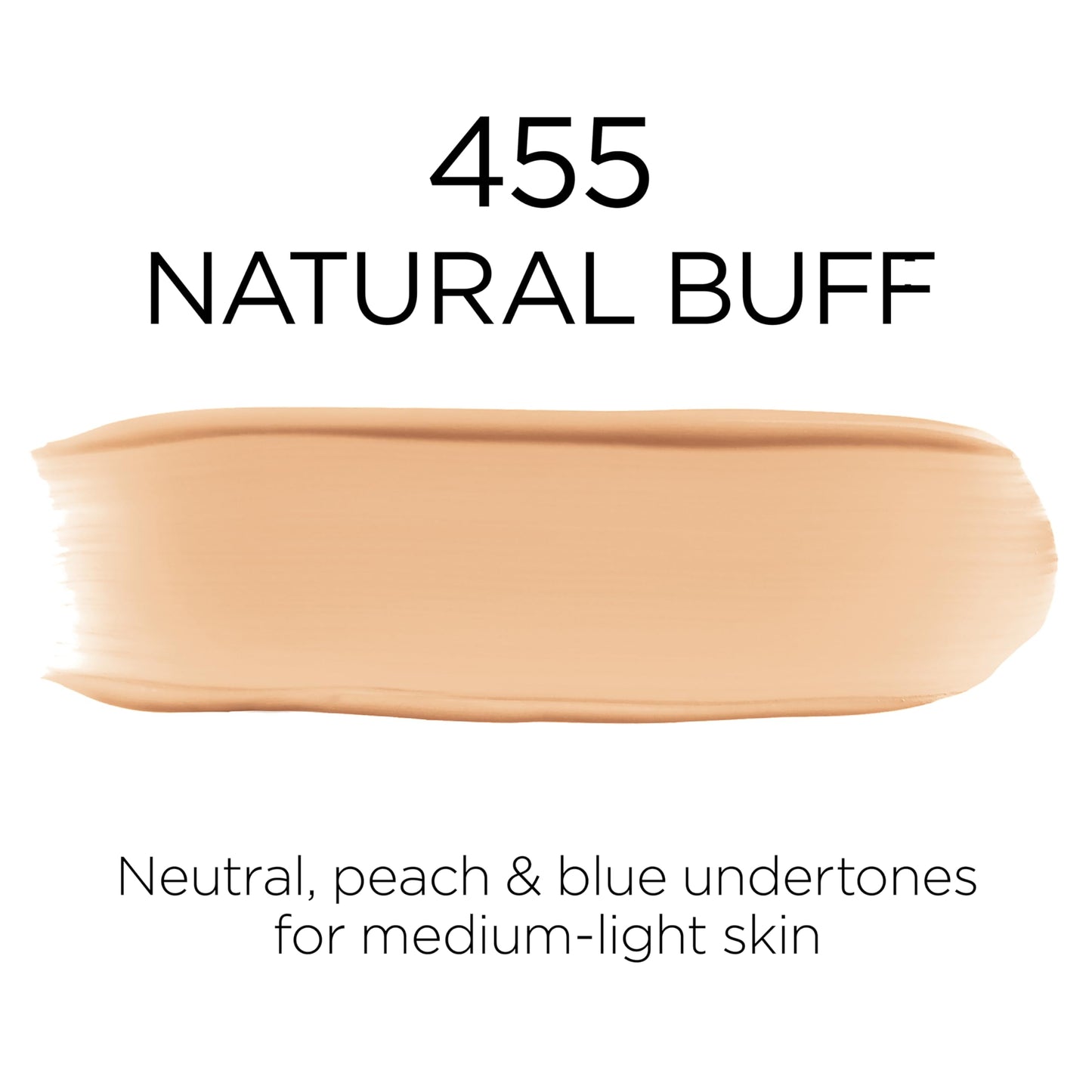 L'Oreal Paris Infallible Fresh Wear Foundation 455 Natural Buff — Longwear, Breathable, SPF 25, 1 oz