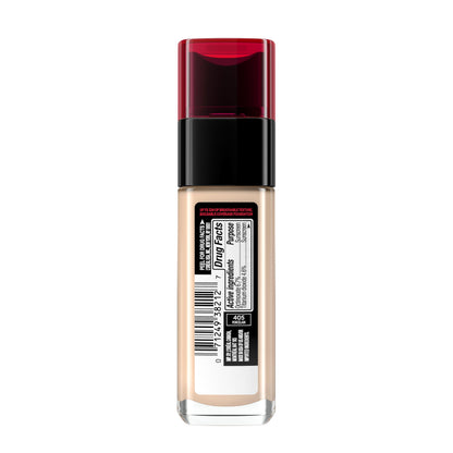 L’Oréal Paris Infallible Fresh Wear Foundation – Porcelain 405, Lightweight, Longwear, SPF 25, 1 fl oz