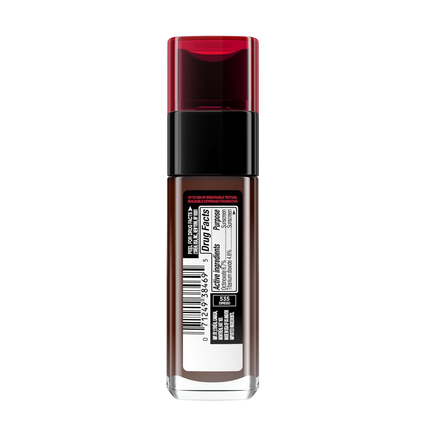 L'Oreal Paris Infallible Fresh Wear Foundation Espresso — Lightweight, Longwear Coverage with SPF 25
