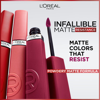 L'Oreal Paris Infallible Matte Resistance Liquid Lipstick – 16 Hour Wear, Pay Day 560, 0.16 fl oz