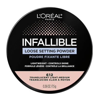 L'Oreal Paris Infallible Tinted Loose Setting Powders – Matte Finish, Lightweight, No White Cast, 2 Shades